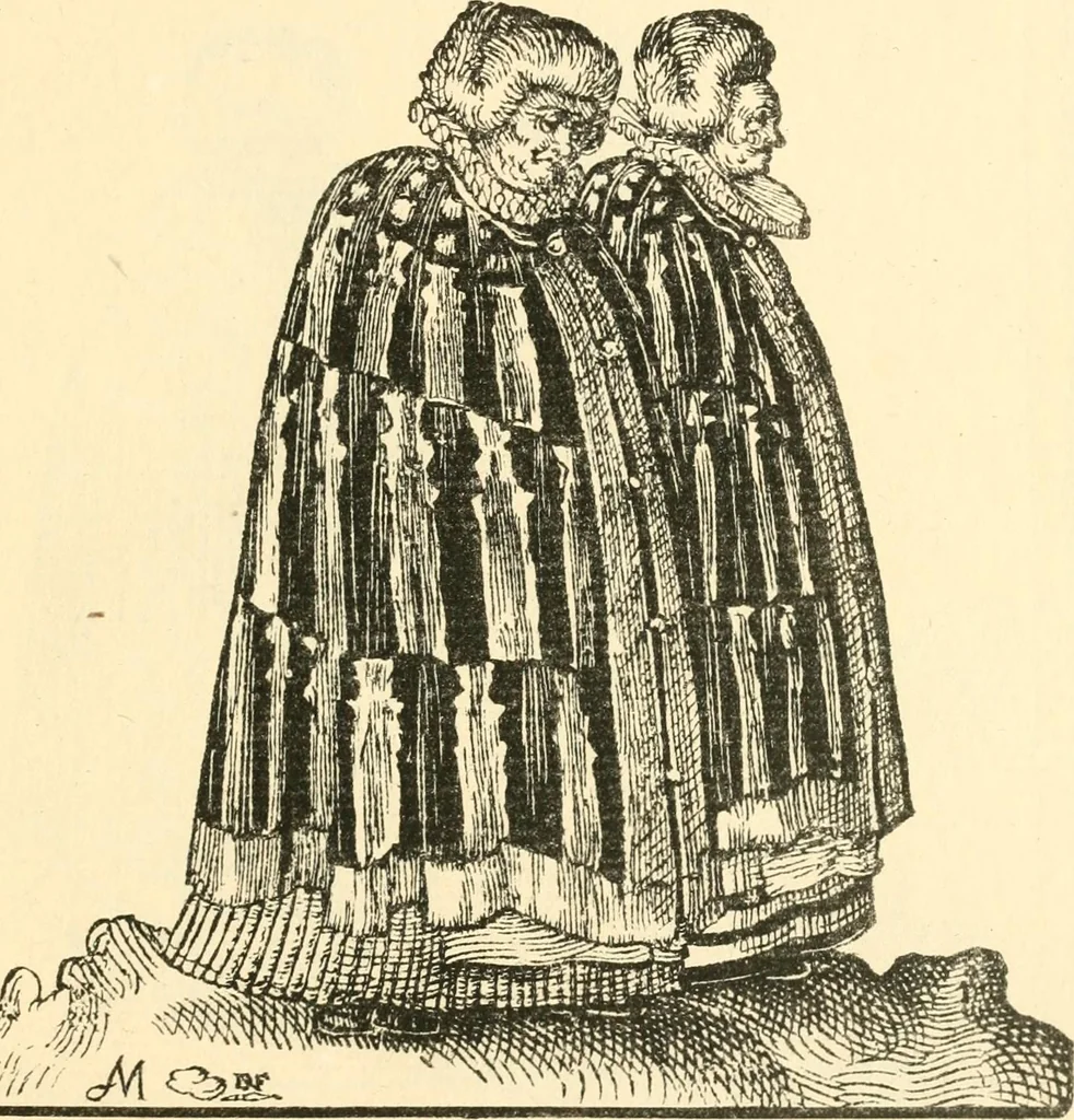 An illustration from Danziger Frauentrachtenbuch, 1886, leaf 12