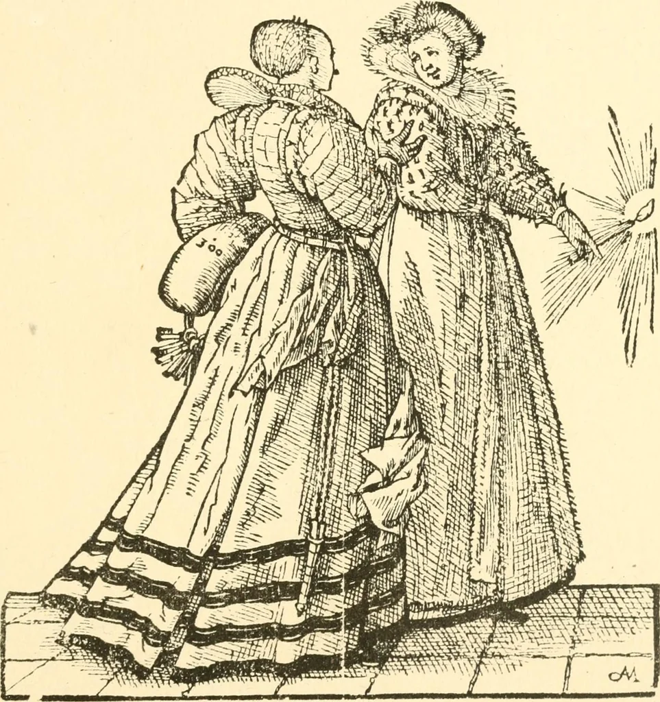 An illustration from Danziger Frauentrachtenbuch, 1886, leaf 20