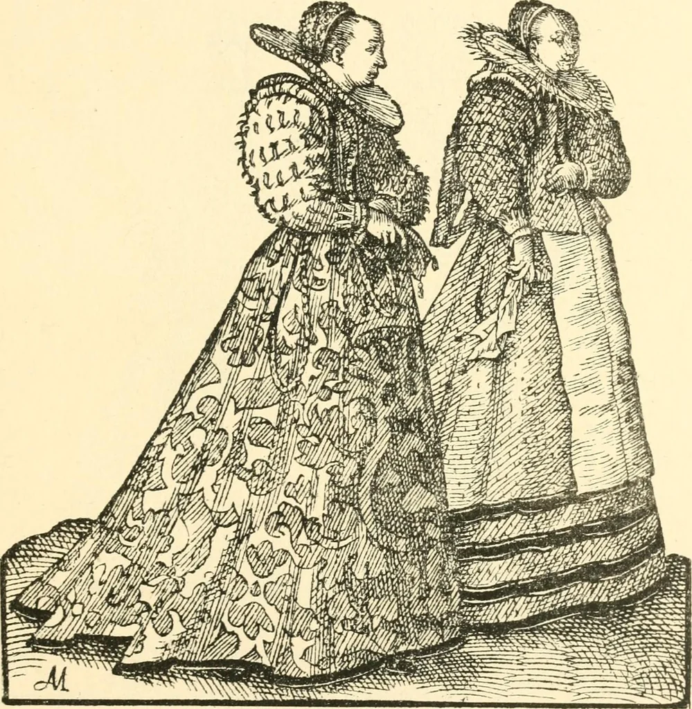 An illustration from Danziger Frauentrachtenbuch, 1886, leaf 22