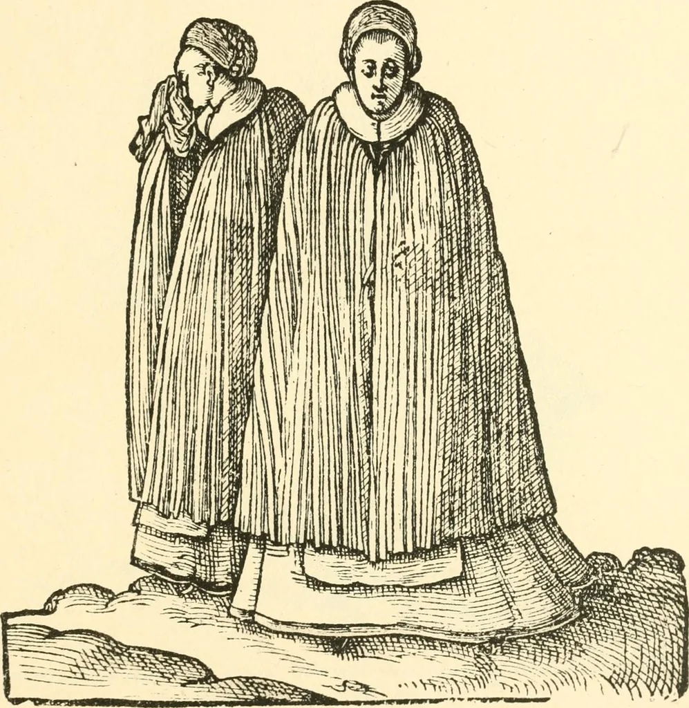 An illustration from Danziger Frauentrachtenbuch, 1886, leaf 26