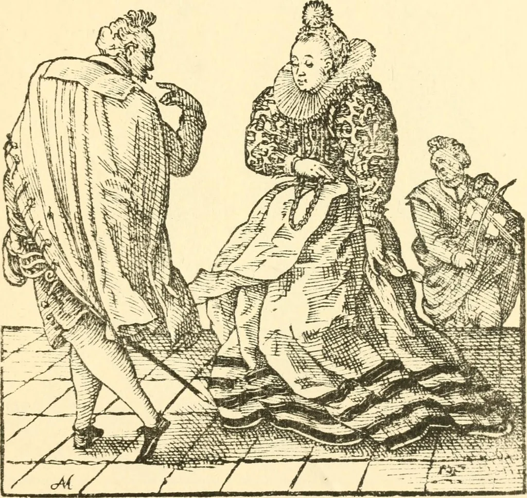 An illustration from Danziger Frauentrachtenbuch, 1886, leaf 36
