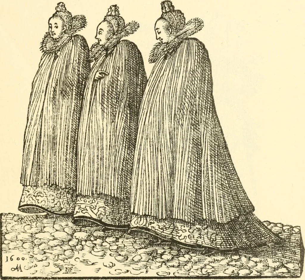 An illustration from Danziger Frauentrachtenbuch, 1886, leaf 40