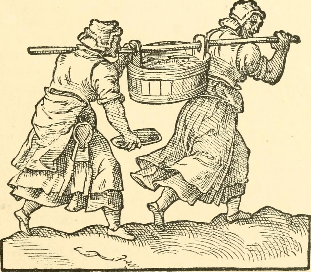An illustration from Danziger Frauentrachtenbuch, 1886, leaf 50