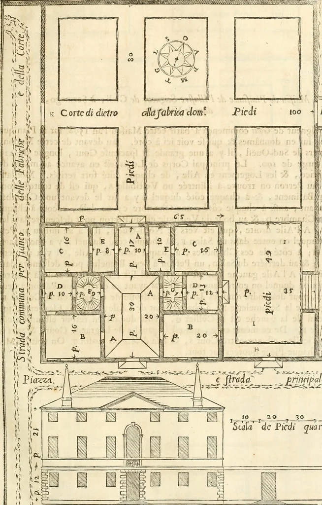 An illustration from Oeuvres d'architecture de Vincent Scamozzi vicentin, architecte de la republique de Venise, contenuës dans son idée de l'architecture universelle : dont les regles des cinq ordres, que le sixième livre contient ont été traduites en françois, 1713, leaf 112
