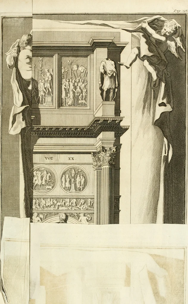An illustration from Oeuvres d'architecture de Vincent Scamozzi vicentin, architecte de la republique de Venise, contenuës dans son idée de l'architecture universelle : dont les regles des cinq ordres, que le sixième livre contient ont été traduites en françois, 1713, leaf 168
