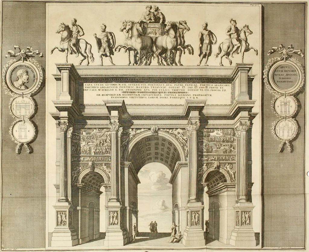 An illustration from Oeuvres d'architecture de Vincent Scamozzi vicentin, architecte de la republique de Venise, contenuës dans son idée de l'architecture universelle : dont les regles des cinq ordres, que le sixième livre contient ont été traduites en françois, 1713, leaf 195