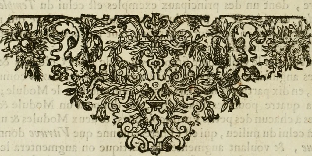 An illustration from Oeuvres d'architecture de Vincent Scamozzi vicentin, architecte de la republique de Venise, contenuës dans son idée de l'architecture universelle : dont les regles des cinq ordres, que le sixième livre contient ont été traduites en françois, 1713, leaf 241