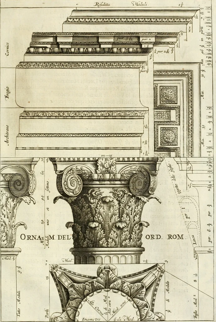 An illustration from Oeuvres d'architecture de Vincent Scamozzi vicentin, architecte de la republique de Venise, contenuës dans son idée de l'architecture universelle : dont les regles des cinq ordres, que le sixième livre contient ont été traduites en françois, 1713, leaf 274