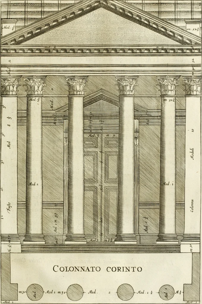 An illustration from Oeuvres d'architecture de Vincent Scamozzi vicentin, architecte de la republique de Venise, contenuës dans son idée de l'architecture universelle : dont les regles des cinq ordres, que le sixième livre contient ont été traduites en françois, 1713, leaf 282