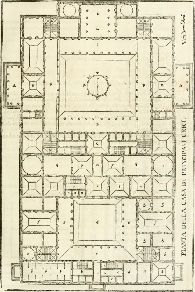 An illustration from Oeuvres d'architecture de Vincent Scamozzi vicentin, architecte de la republique de Venise, contenuës dans son idée de l'architecture universelle : dont les regles des cinq ordres, que le sixième livre contient ont été traduites en françois, 1713, leaf 40