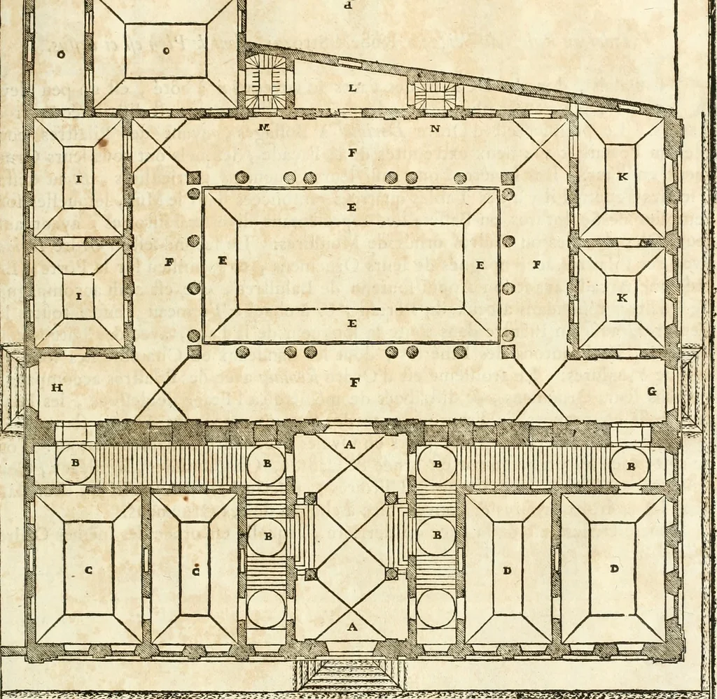 An illustration from Oeuvres d'architecture de Vincent Scamozzi vicentin, architecte de la republique de Venise, contenuës dans son idée de l'architecture universelle : dont les regles des cinq ordres, que le sixième livre contient ont été traduites en françois, 1713, leaf 52
