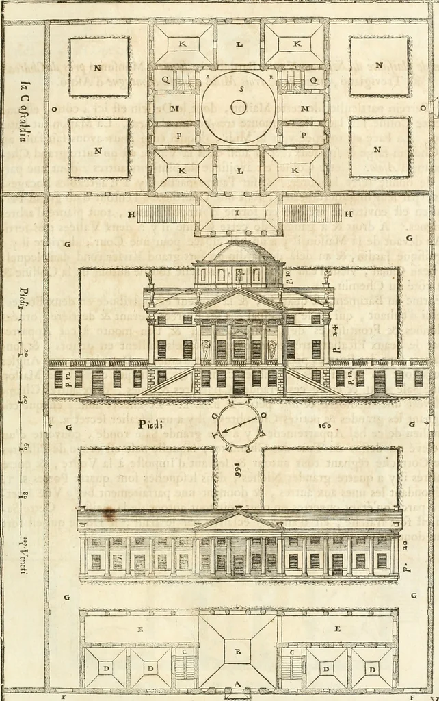 An illustration from Oeuvres d'architecture de Vincent Scamozzi vicentin, architecte de la republique de Venise, contenuës dans son idée de l'architecture universelle : dont les regles des cinq ordres, que le sixième livre contient ont été traduites en françois, 1713, leaf 74