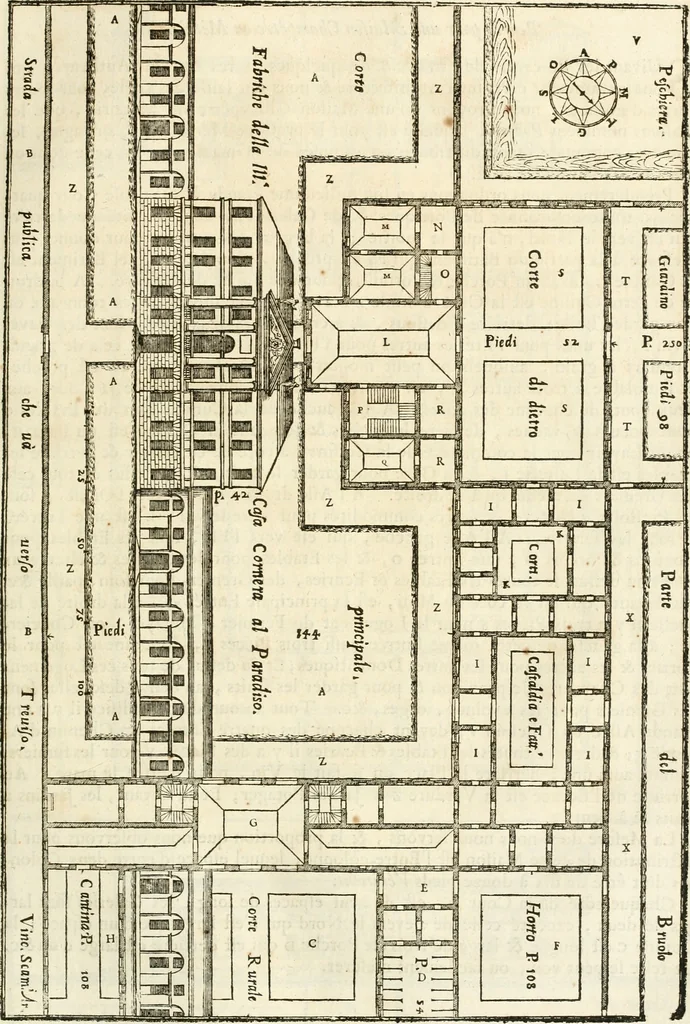 An illustration from Oeuvres d'architecture de Vincent Scamozzi vicentin, architecte de la republique de Venise, contenuës dans son idée de l'architecture universelle : dont les regles des cinq ordres, que le sixième livre contient ont été traduites en françois, 1713, leaf 78