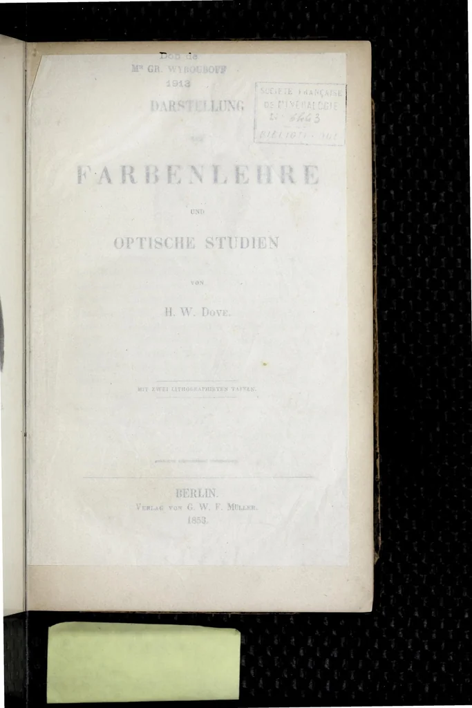 An illustration from Darstellung der Farbenlehre und optische Studien, 1853, leaf 7