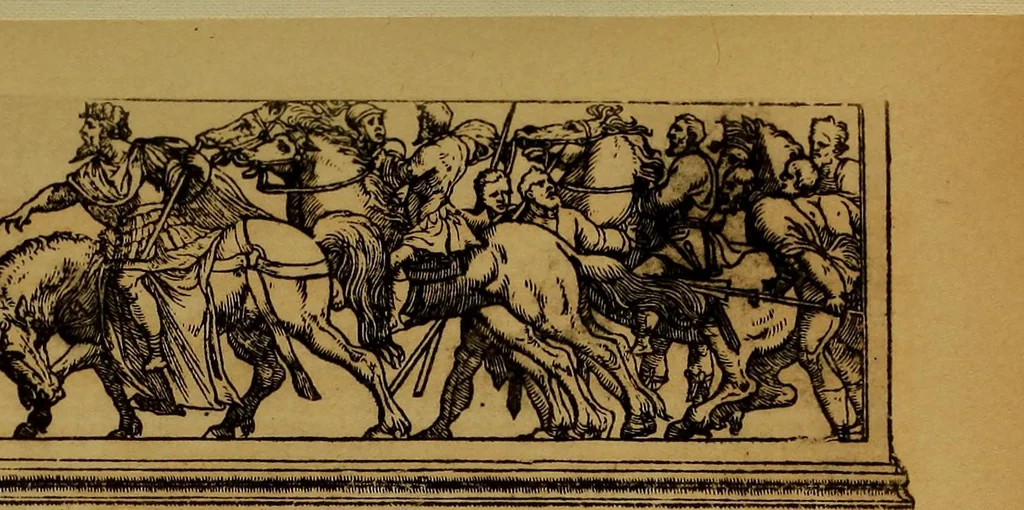 An illustration from Das Alte buch und seine ausstattung vom XV. bis zum XIX. jahrhundert: buchdruck, buchschmuck und einbände, 1915, leaf 103