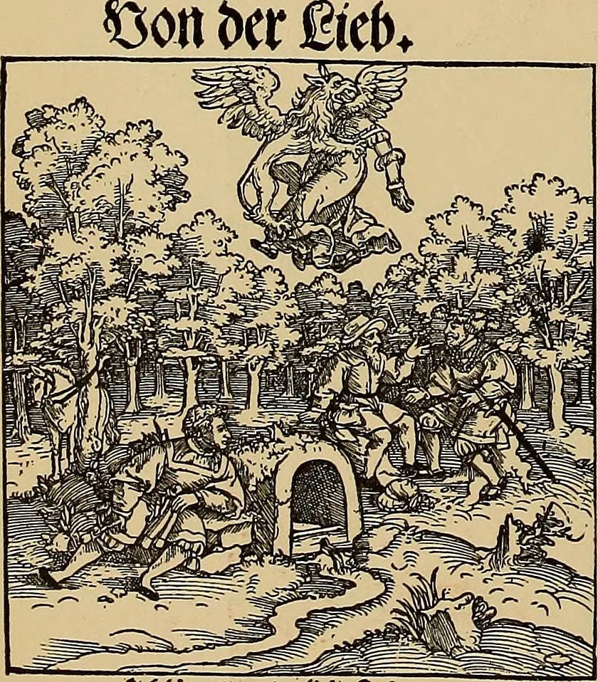 An illustration from Das Alte buch und seine ausstattung vom XV. bis zum XIX. jahrhundert: buchdruck, buchschmuck und einbände, 1915, leaf 106