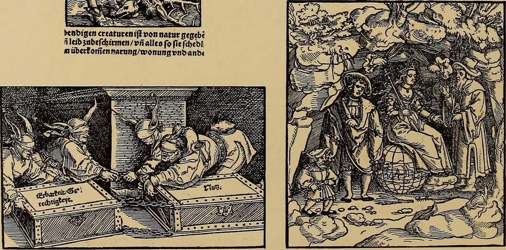 An illustration from Das Alte buch und seine ausstattung vom XV. bis zum XIX. jahrhundert: buchdruck, buchschmuck und einbände, 1915, leaf 106