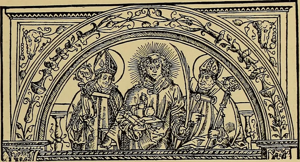 An illustration from Das Alte buch und seine ausstattung vom XV. bis zum XIX. jahrhundert: buchdruck, buchschmuck und einbände, 1915, leaf 107