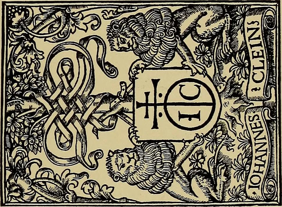 An illustration from Das Alte buch und seine ausstattung vom XV. bis zum XIX. jahrhundert: buchdruck, buchschmuck und einbände, 1915, leaf 109