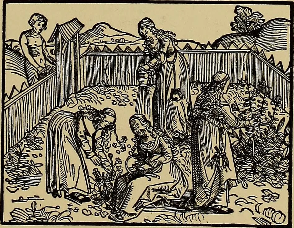 An illustration from Das Alte buch und seine ausstattung vom XV. bis zum XIX. jahrhundert: buchdruck, buchschmuck und einbände, 1915, leaf 121