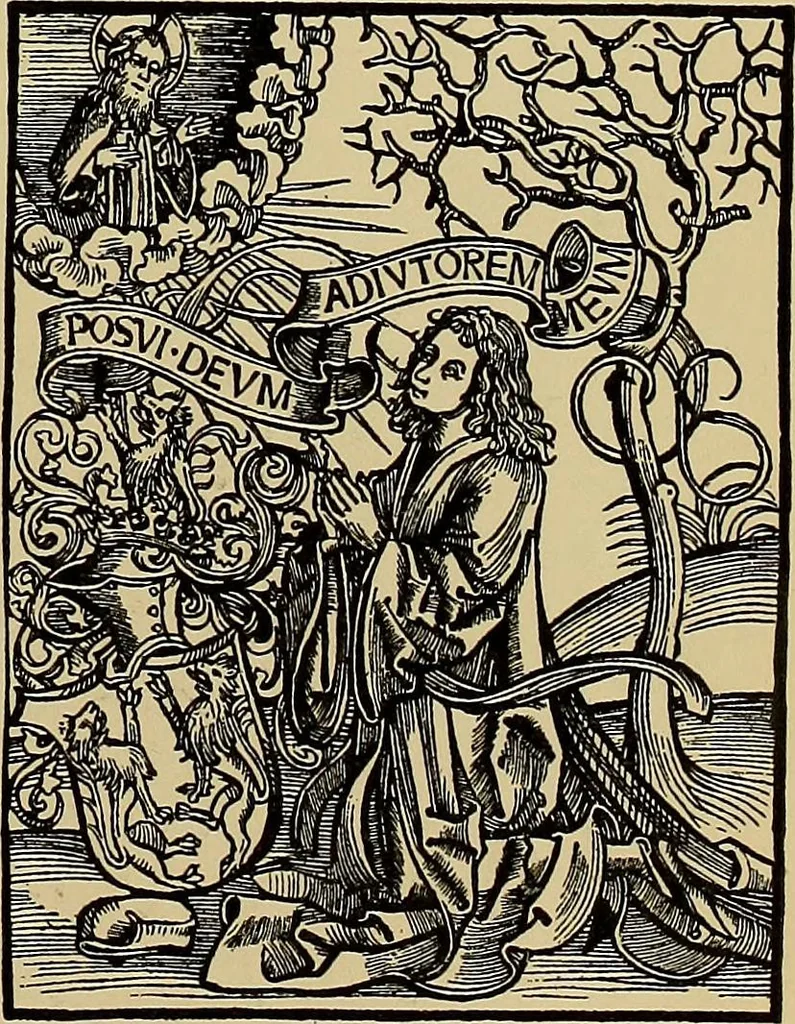 An illustration from Das Alte buch und seine ausstattung vom XV. bis zum XIX. jahrhundert: buchdruck, buchschmuck und einbände, 1915, leaf 121