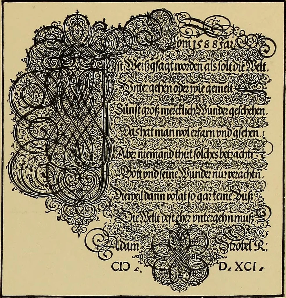 An illustration from Das Alte buch und seine ausstattung vom XV. bis zum XIX. jahrhundert: buchdruck, buchschmuck und einbände, 1915, leaf 123