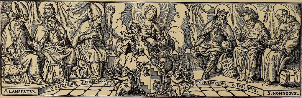 An illustration from Das Alte buch und seine ausstattung vom XV. bis zum XIX. jahrhundert: buchdruck, buchschmuck und einbände, 1915, leaf 128