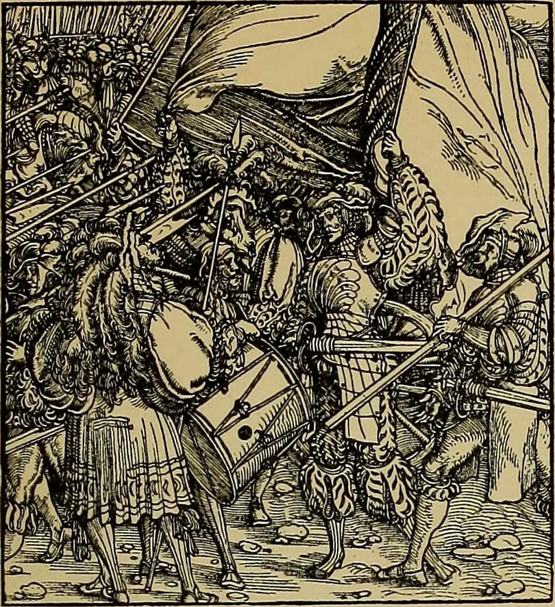 An illustration from Das Alte buch und seine ausstattung vom XV. bis zum XIX. jahrhundert: buchdruck, buchschmuck und einbände, 1915, leaf 129