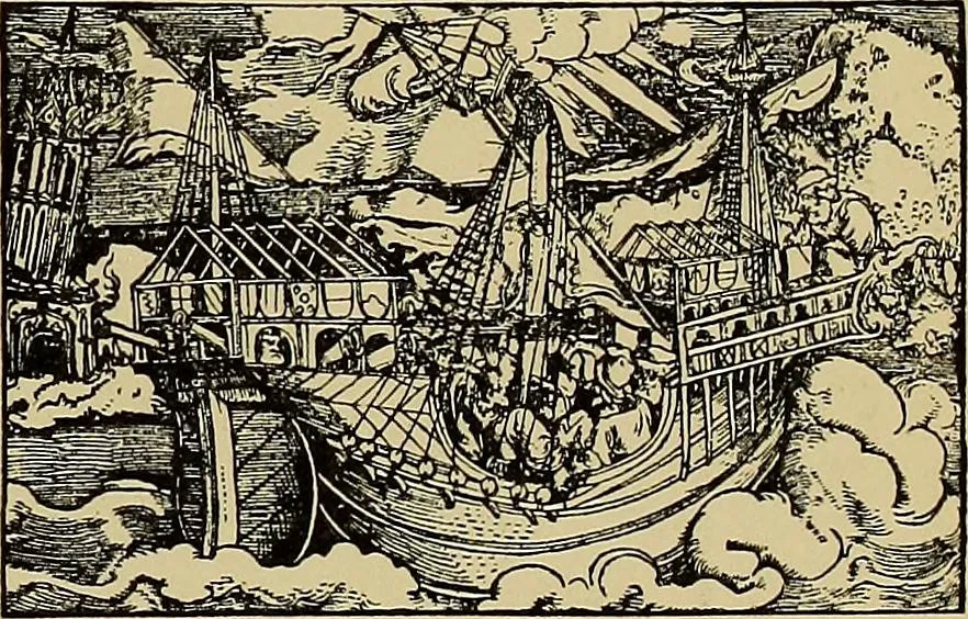 An illustration from Das Alte buch und seine ausstattung vom XV. bis zum XIX. jahrhundert: buchdruck, buchschmuck und einbände, 1915, leaf 129