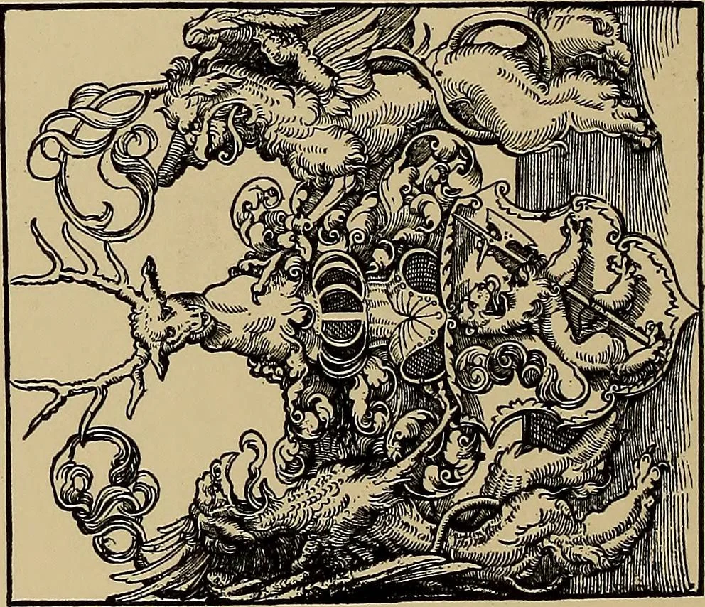 An illustration from Das Alte buch und seine ausstattung vom XV. bis zum XIX. jahrhundert: buchdruck, buchschmuck und einbände, 1915, leaf 130