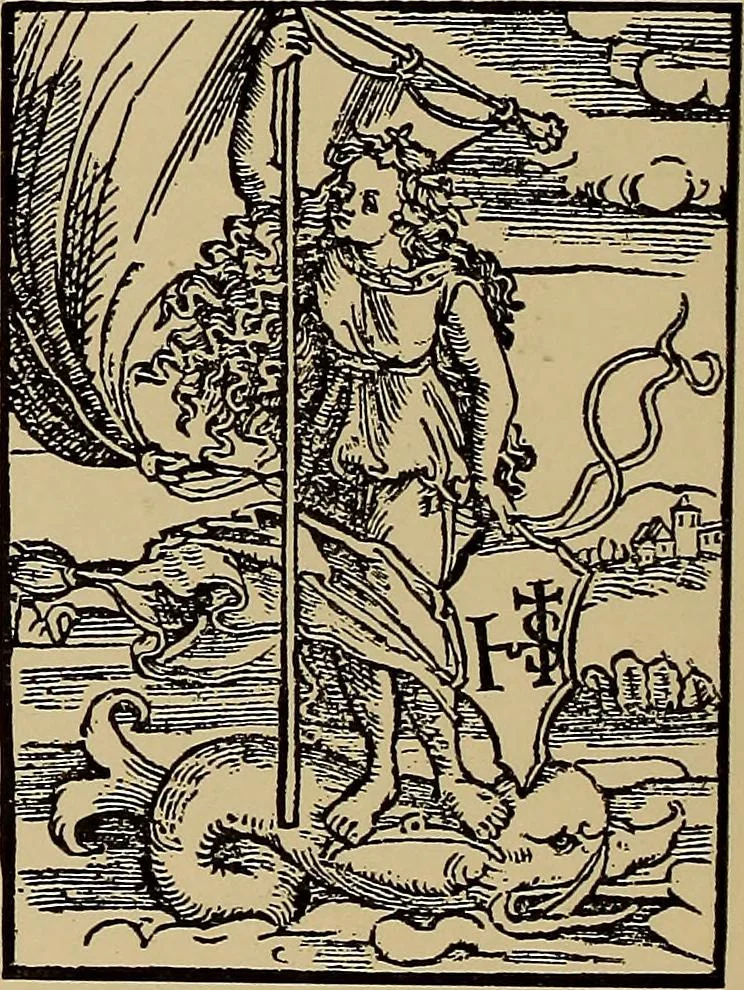 An illustration from Das Alte buch und seine ausstattung vom XV. bis zum XIX. jahrhundert: buchdruck, buchschmuck und einbände, 1915, leaf 132