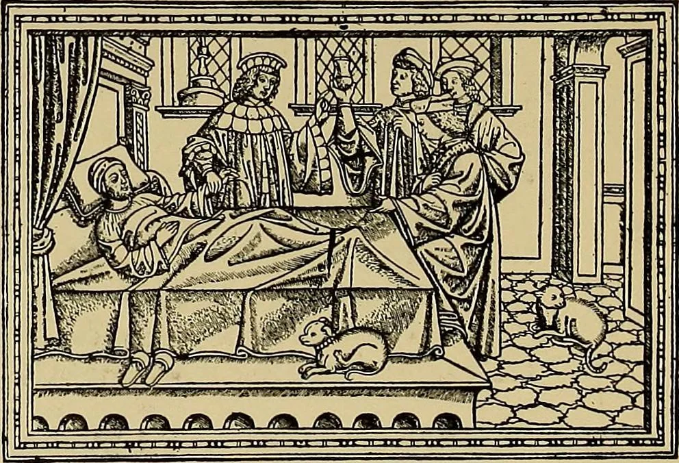 An illustration from Das Alte buch und seine ausstattung vom XV. bis zum XIX. jahrhundert: buchdruck, buchschmuck und einbände, 1915, leaf 135