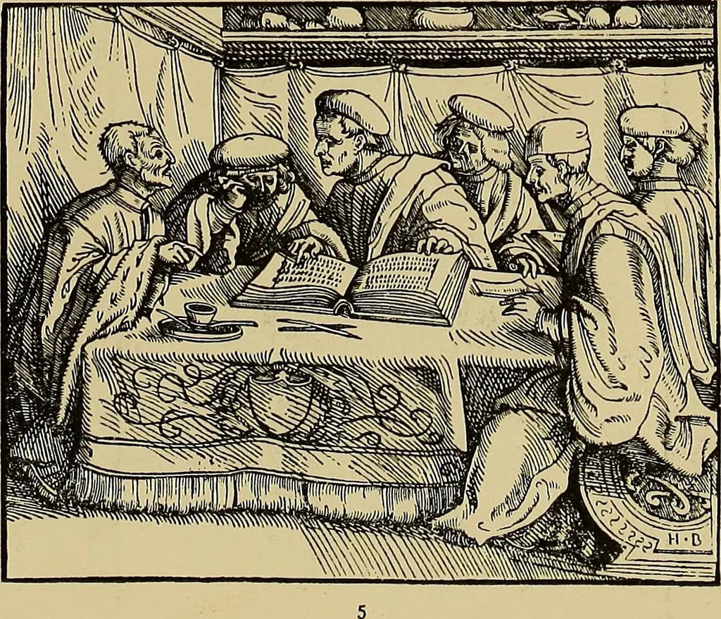 An illustration from Das Alte buch und seine ausstattung vom XV. bis zum XIX. jahrhundert: buchdruck, buchschmuck und einbände, 1915, leaf 135