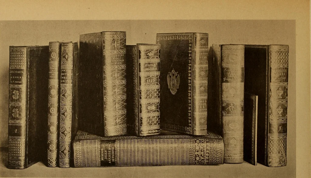 An illustration from Das Alte buch und seine ausstattung vom XV. bis zum XIX. jahrhundert: buchdruck, buchschmuck und einbände, 1915, leaf 148