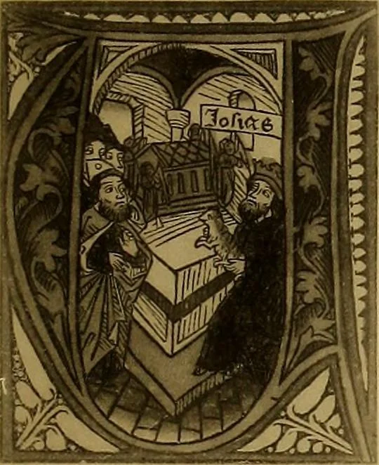 An illustration from Das Alte buch und seine ausstattung vom XV. bis zum XIX. jahrhundert: buchdruck, buchschmuck und einbände, 1915, leaf 19