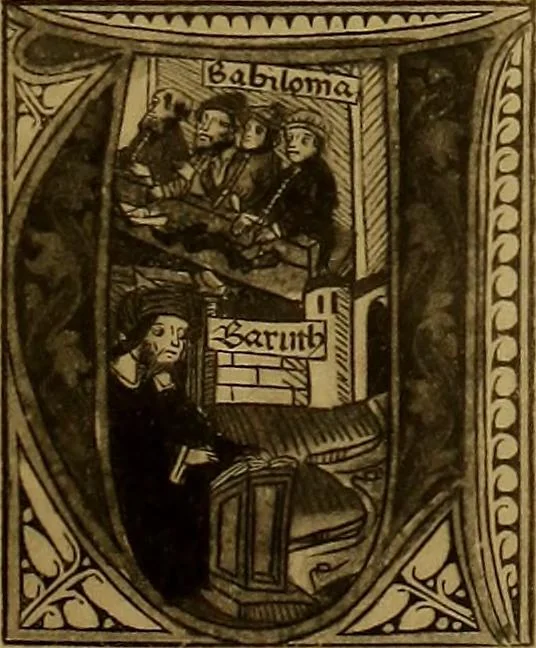 An illustration from Das Alte buch und seine ausstattung vom XV. bis zum XIX. jahrhundert: buchdruck, buchschmuck und einbände, 1915, leaf 19