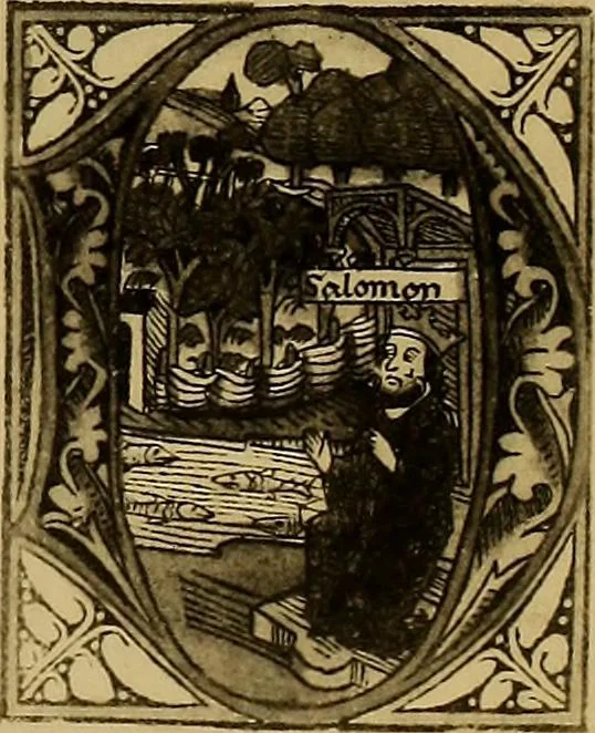 An illustration from Das Alte buch und seine ausstattung vom XV. bis zum XIX. jahrhundert: buchdruck, buchschmuck und einbände, 1915, leaf 19