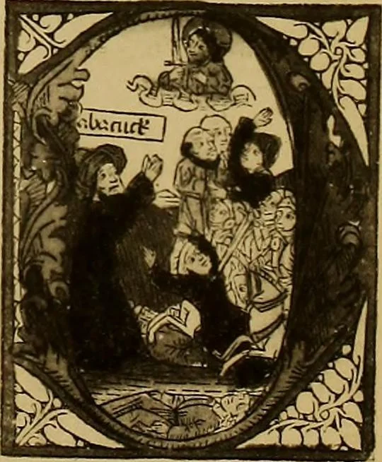 An illustration from Das Alte buch und seine ausstattung vom XV. bis zum XIX. jahrhundert: buchdruck, buchschmuck und einbände, 1915, leaf 19