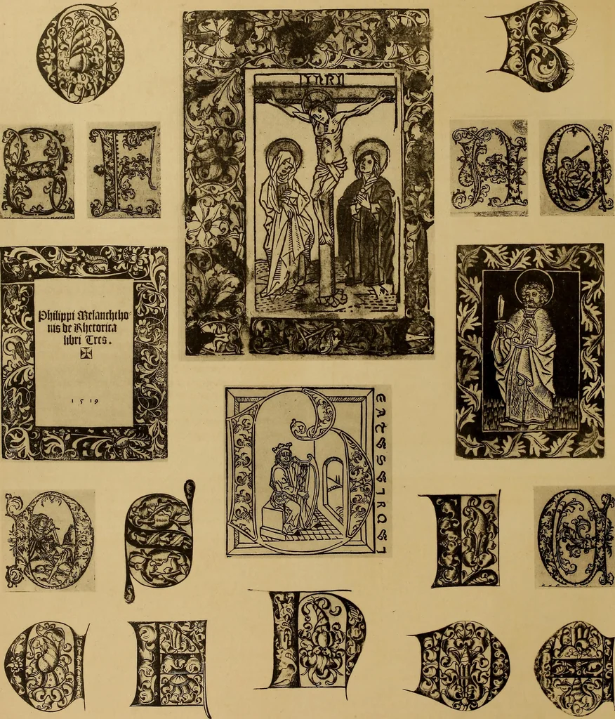 An illustration from Das Alte buch und seine ausstattung vom XV. bis zum XIX. jahrhundert: buchdruck, buchschmuck und einbände, 1915, leaf 20