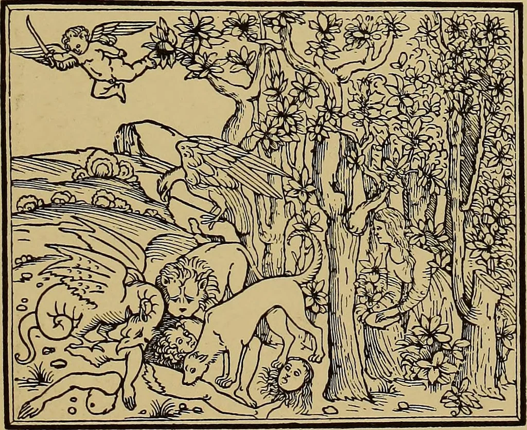 An illustration from Das Alte buch und seine ausstattung vom XV. bis zum XIX. jahrhundert: buchdruck, buchschmuck und einbände, 1915, leaf 21