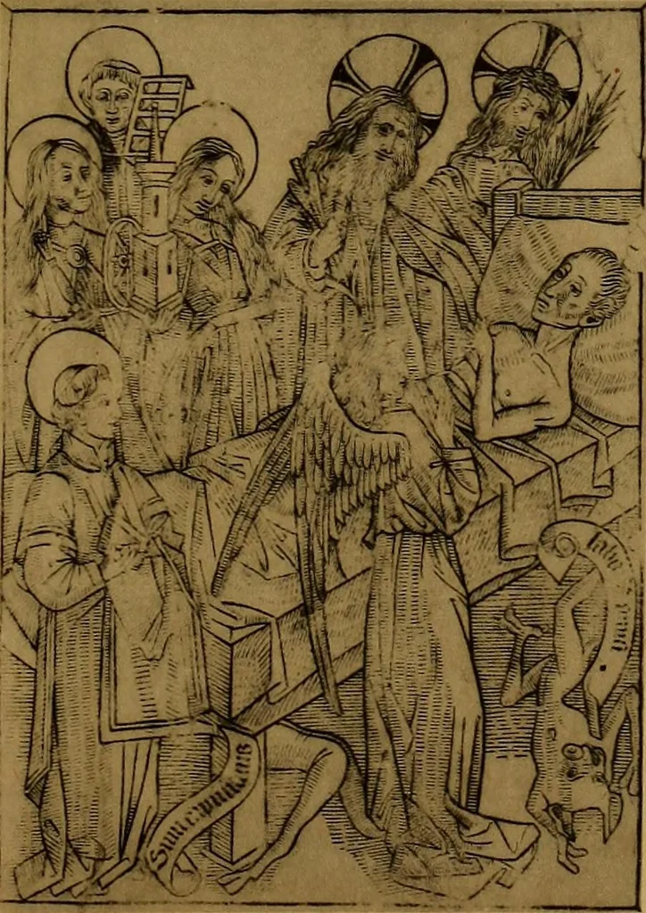 An illustration from Das Alte buch und seine ausstattung vom XV. bis zum XIX. jahrhundert: buchdruck, buchschmuck und einbände, 1915, leaf 23