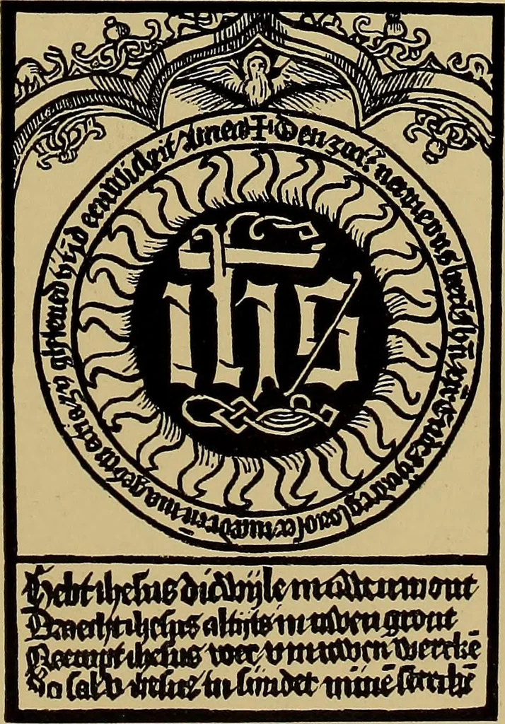An illustration from Das Alte buch und seine ausstattung vom XV. bis zum XIX. jahrhundert: buchdruck, buchschmuck und einbände, 1915, leaf 33