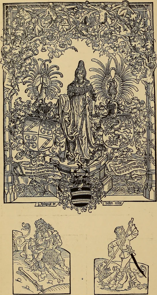 An illustration from Das Alte buch und seine ausstattung vom XV. bis zum XIX. jahrhundert: buchdruck, buchschmuck und einbände, 1915, leaf 34
