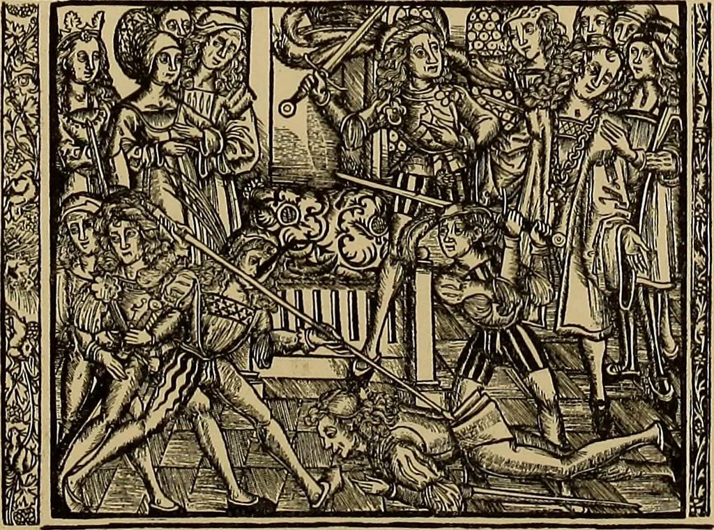 An illustration from Das Alte buch und seine ausstattung vom XV. bis zum XIX. jahrhundert: buchdruck, buchschmuck und einbände, 1915, leaf 38