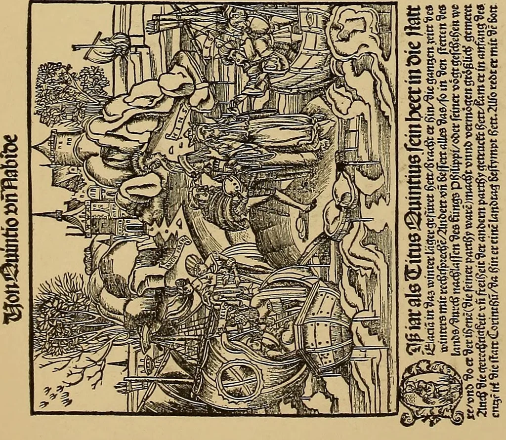 An illustration from Das Alte buch und seine ausstattung vom XV. bis zum XIX. jahrhundert: buchdruck, buchschmuck und einbände, 1915, leaf 38