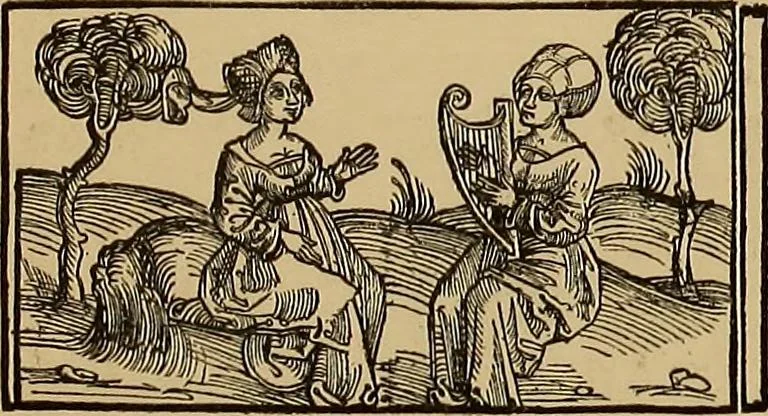An illustration from Das Alte buch und seine ausstattung vom XV. bis zum XIX. jahrhundert: buchdruck, buchschmuck und einbände, 1915, leaf 38