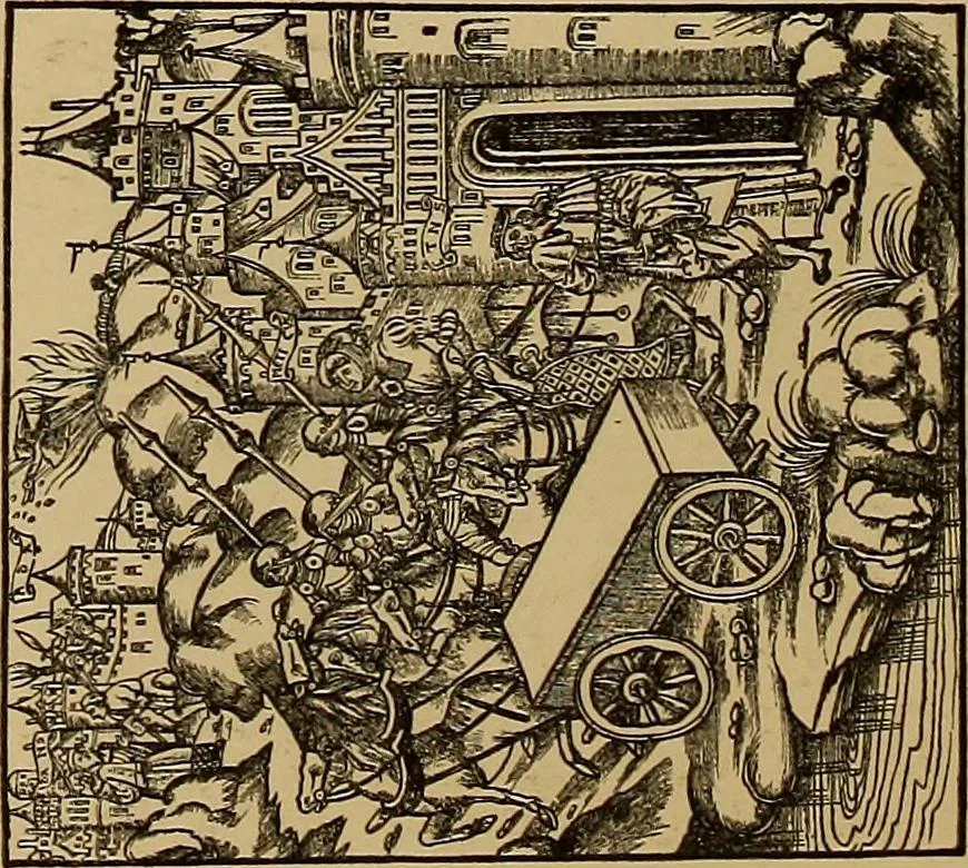 An illustration from Das Alte buch und seine ausstattung vom XV. bis zum XIX. jahrhundert: buchdruck, buchschmuck und einbände, 1915, leaf 38