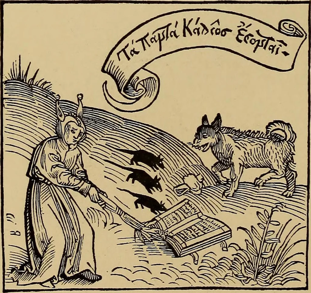An illustration from Das Alte buch und seine ausstattung vom XV. bis zum XIX. jahrhundert: buchdruck, buchschmuck und einbände, 1915, leaf 42
