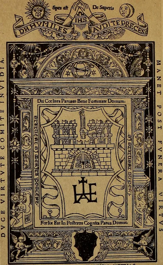 An illustration from Das Alte buch und seine ausstattung vom XV. bis zum XIX. jahrhundert: buchdruck, buchschmuck und einbände, 1915, leaf 44