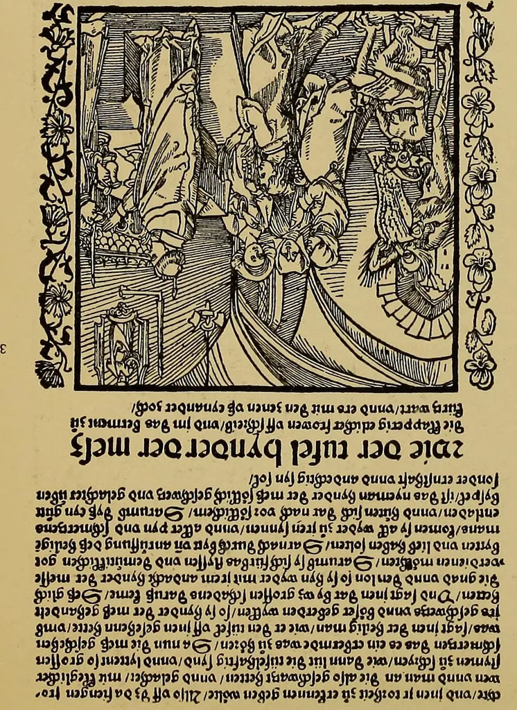 An illustration from Das Alte buch und seine ausstattung vom XV. bis zum XIX. jahrhundert: buchdruck, buchschmuck und einbände, 1915, leaf 45